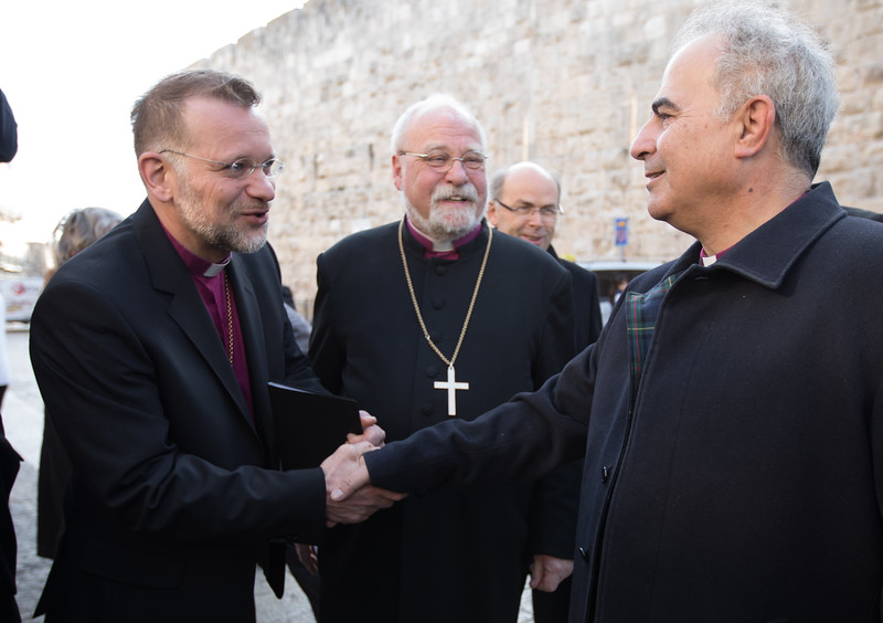 Consecration of Bishop Sani Ibrahim Charlie Azar of the Evangelical Lutheran Church in Jordan and the Holy Land on Friday January 12, 2018 at Redeemer Lutheran Church in Jerusalem's Old City. Photo by Ben Gray / ELCJHL